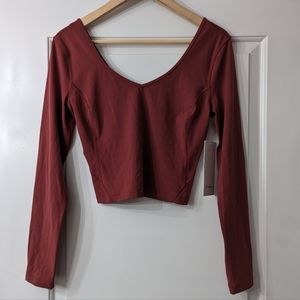 Lululemon NWT Long Sleeve Align Top 8 Mulled Wine